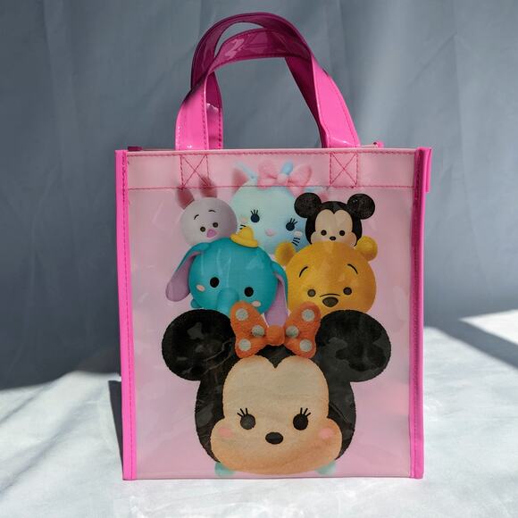 Disney Tsum Tsum Tote Bag Pink Purse Official Disney Stores Exclusive Authentic - Picture 3 of 7